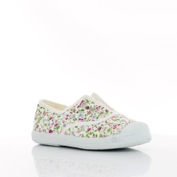 Cienta scented Blanco children's sneakers in flowers 70-999-05