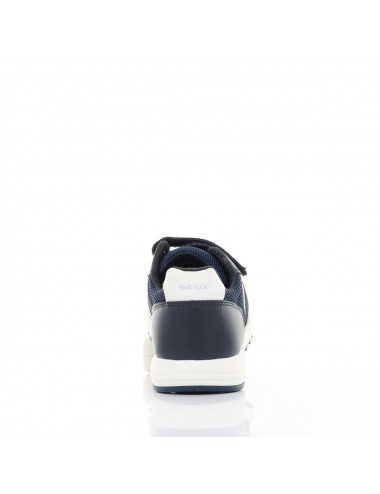 GEOX Alben - Granatowo-Białe Sneakersy z Technologią Respira | Komfort