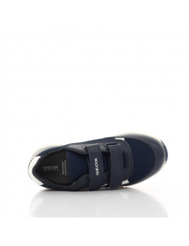 GEOX Alben - Marineblaue und weiße Sneaker mit Respira Technologie | Komfort