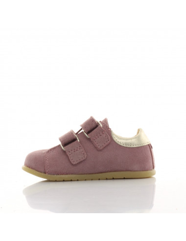 Mrugala Micro Pink - Natural Leather Children's Half-Shoes with Anatomy