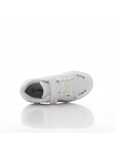 Primigi Sneakersy dla Dzieci - Białe, Techniczne, Elastyczne z Antypoś