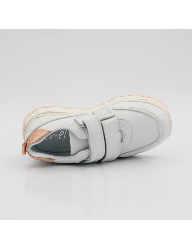 Emel Barcelona Children's Sneakers - White, Leather, Comfortable and Sty