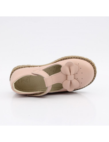 Emel Larisa Pink Children's Ballerinas - Leather, Comfortable with Insole