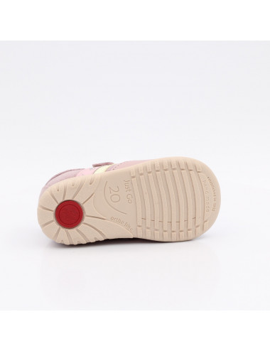 Emel Roczki Tokyo - Różowe Skórzane Buty Elastyczne Bezpieczne