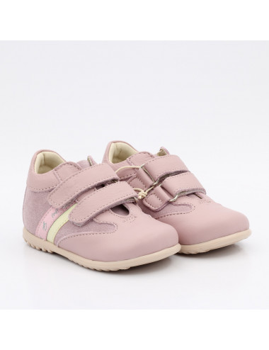 Emel Roczki Tokyo - Różowe Skórzane Buty Elastyczne Bezpieczne