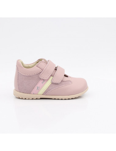 Emel Tokyo Annuals - Pink Leather Flexible Safety Shoes