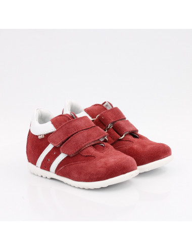 Emel Tokyo Annuities - Red Leather Children's Shoes, Flexible