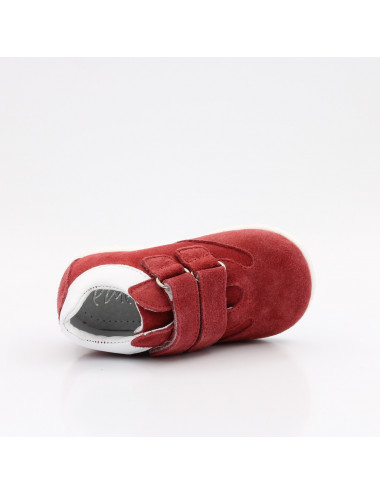Emel Tokyo Ankles - Rotes Leder Kinderschuhe, Flexibel