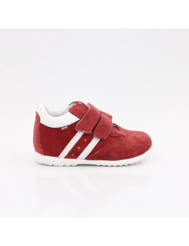 Emel Tokyo Ankles - Rotes Leder Kinderschuhe, Flexibel